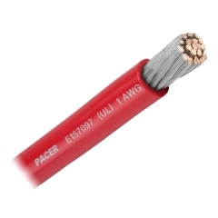 1 AWG Red - 100 foot | Pacer Marine WUL1RD-100