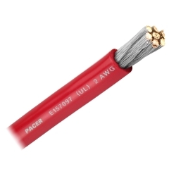 PACER-WUL2RD-250 2 AWG   Red  250 Ft