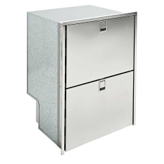 Isotherm 3160BC3C00017 Double Drawer 160 Light SS Freezer Only, AC/DC 
