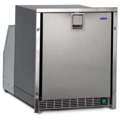Isotherm 5W08L14IMN000 Low Profile White Icemaker w/Stainless Steel Door, Flush Mount - 115V/60Hz 