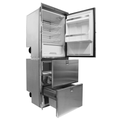 Isotherm C320ANEIA3B112AA Cruise 320 Combi Stainless Steel Fridge/Fridge/Freezer