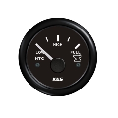 2 inch Black Face & Bezel CPGR Holding Tank Gauge US Ohm, 240-33 ohm| KUS JMV00039
