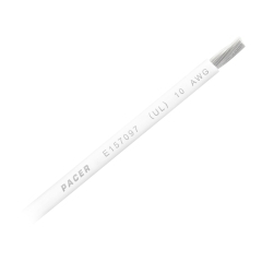 10 AWG White - 100 foot | Pacer Marine WUL10WH-100