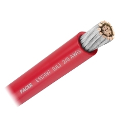 2/0 AWG Red - 100 foot | Pacer Marine WUL2/0RD-100