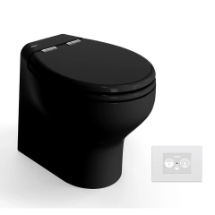 Tecma T-S2G012NN/S0MTRV Black Silence Plus 2G Toilet with Multiframe SFT control, 12 volt 
